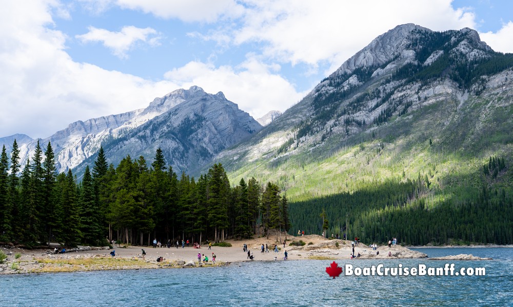 Shore Access at Banff's Boat Cruise