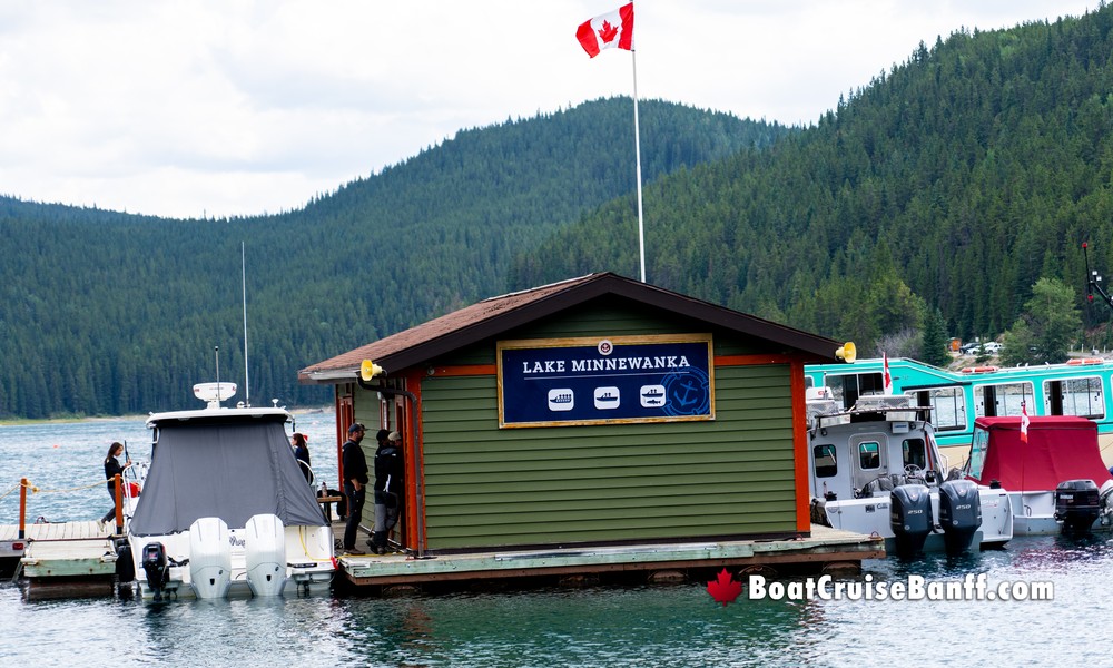 Ticket Dock at Banff Boat Cruise